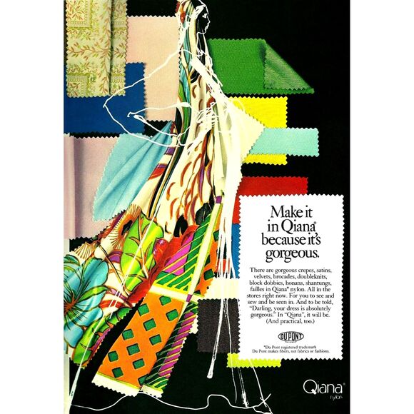 Vintage 70s QIANA Shantung Dagger Collar Button Front Midi Shirt Dress, Sz. 6/8 - Picture 10 of 13